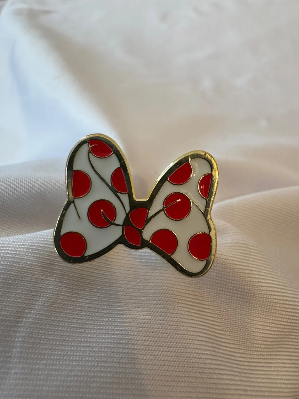 Minnie Mouse and Red Polka Dot Bow Ring Set